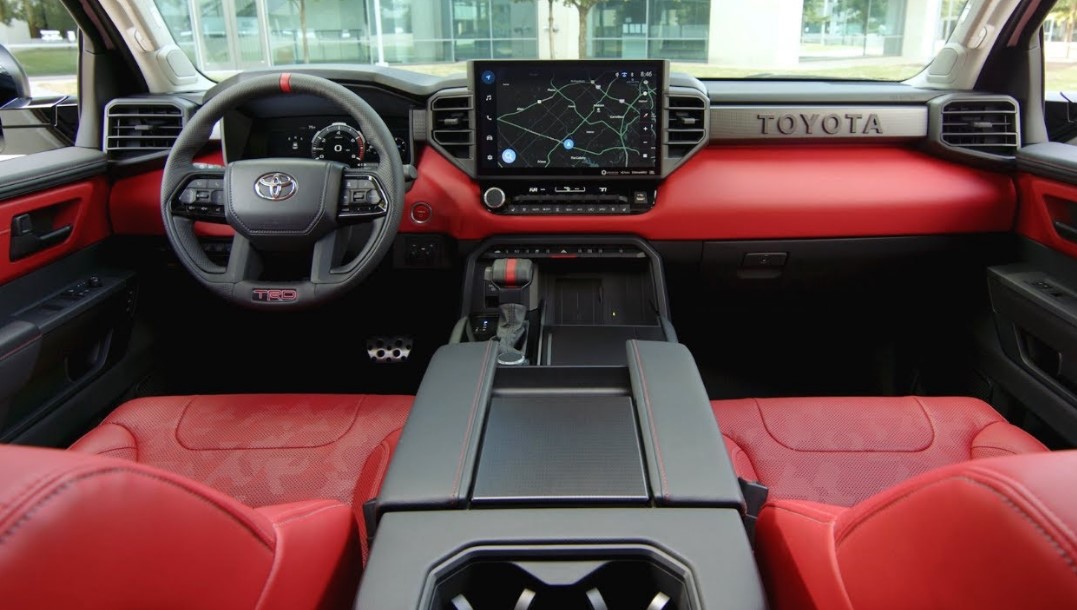 2024 Toyota Sequoia Red Interior