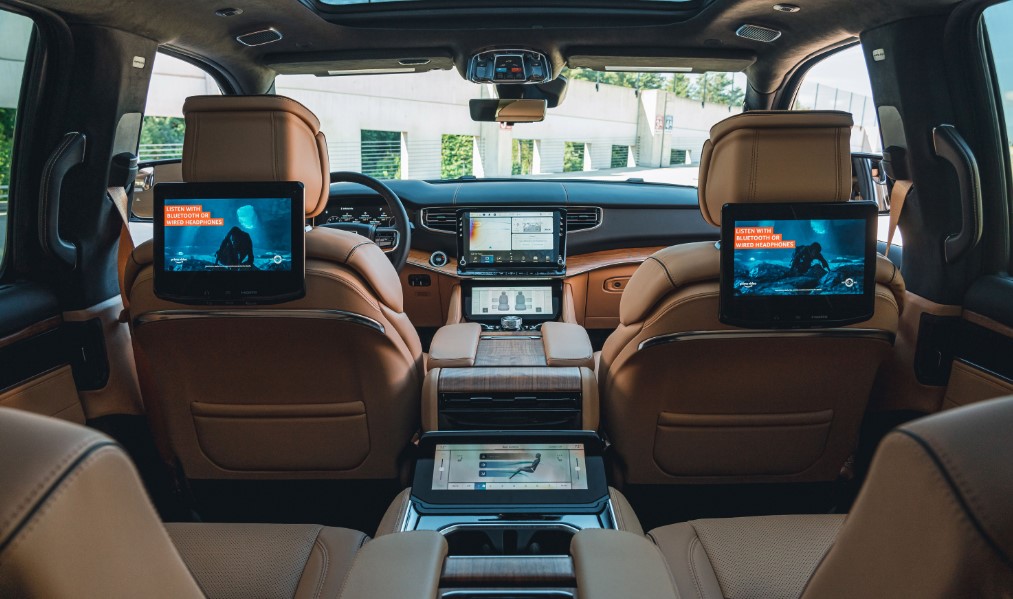 Jeep Grand Wagoneer 2024 Blue Agave Interior Gill